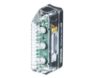 Фара пер діод Topeak WhiteLite Aero USB 30 cd 3 діоди 2 функц чорн 22г